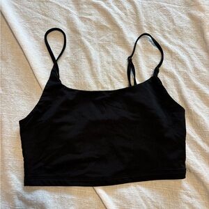 Black Cropped Tank Top